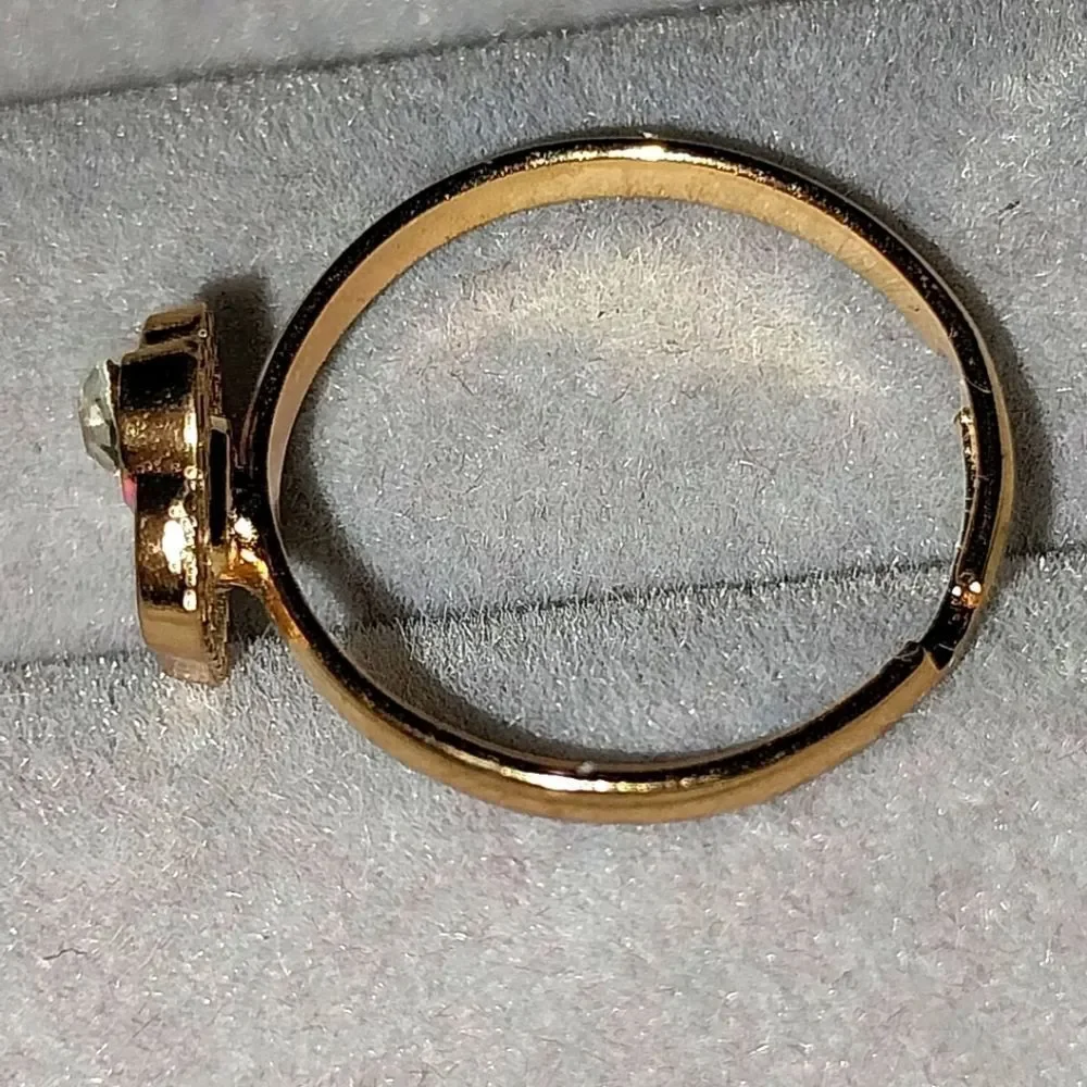 Super cute girls jeweled adjustable ring - Picture 2 of 4